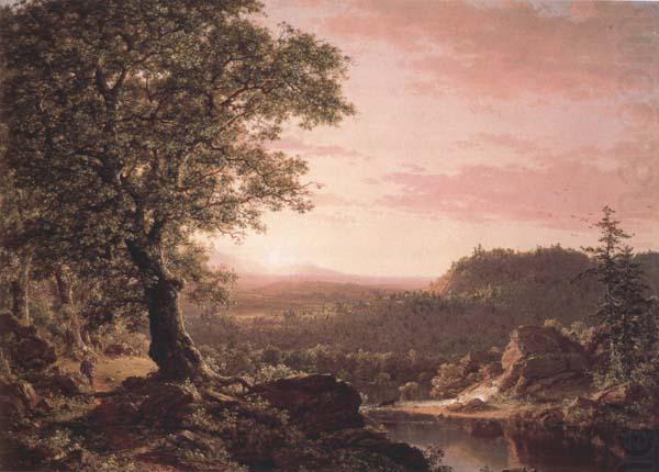 Frederic E.Church July Sunset,Berkshire County,Massachusetts china oil painting image